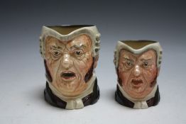 TWO ROYAL DOULTON CHARACTER JUGS - BUZZ FUZZ, consisting of a larger medium Reg in Australia and me