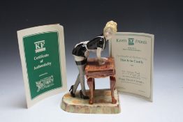 A KEVIN DAVIS LIMITED EDITION 'OOH LA LA' FRENCH MAID FIGURE, number 92 OF 150, with certificate,