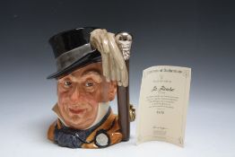 LIMITED EDITION ROYAL DOULTON CHARACTER JUG - MR MICAWBER D7040, number 162, H 21 cmConditio