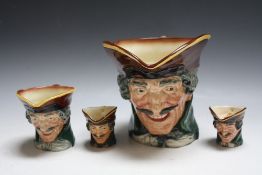 FOUR ROYAL DOULTON CHARACTER JUGS - DICK TURPIN, consisting of one large, one medium and two small