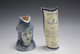 LIMITED EDITION ROYAL DOULTON CHARACTER JUG - BRITANNIA D7107, number 1310, H 11 cm