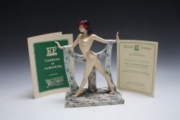 A KEVIN DAVIS 'FREE SPIRIT' FIGURE number 218, with certificate,H 25.5 cm