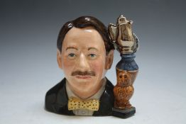 LIMITED EDITION ROYAL DOULTON CHARACTER JUG - ERIC KNOWLES D7130, number 127, H 11.5 cm