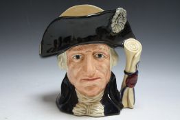 ROYAL DOULTON CHARACTER JUG - GEORGE WASHINGTON D6669, H 20 cm