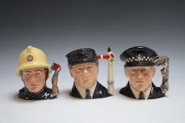 THREE LIMITED EDITION ROYAL DOULTON CHARACTER JUGS FROM THE JOURNEY THROUGH BRITAIN SERIES, consist