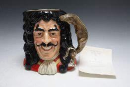 ROYAL DOULTON CHARACTER JUG - CAPTAIN HOOK D6947, H 17 cmCondition Report:no obvious da