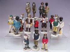 A COLLECTION OF UNBOXED ROBERT HARROP DOG FIGURES, comprising various dog breeds, to include countr