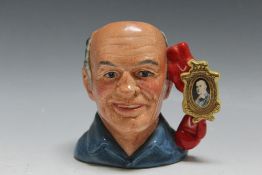 ROYAL DOULTON CHARACTER JUG HENRY COOPER D7050, limited edition number 565, H 9.5 cm