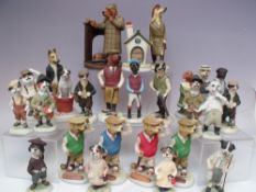 A COLLECTION OF UNBOXED ROBERT HARROP DOG FIGURES, to include a collection of Puppy Dogs Tails figu