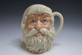 ROYAL DOULTON CHARACTER JUG - ALL WHITE SANTA CLAUS D6704, H 19 cm