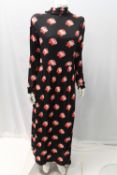 JANNI, a ladies black and red day dress, size 16