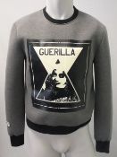 DUSTY GUERILLA, a mens grey sweatshirt top, size M