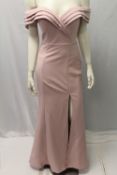 JARLO, a ladies long length dress in champagne