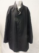 MICHAEL KORS, a gents mid-length black raincoat / jacket, size 3XL