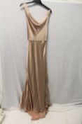 JARLO, a ladies long length split leg dress, size 8