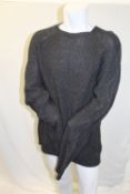 OLYMP, a gents grey wool and alpaca sweater, size 2XL