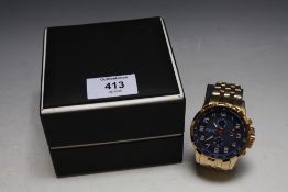 A LARGE AUGUST STEINER WRIST WATCH, DIA 5.5 CM