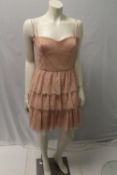 BCBG, a ladies lacy dress, size 12