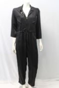 GUESS, a ladies black jump suit, size small