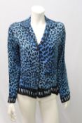 ROCKINS, a ladies blue & sheer blouse