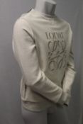 LOEWE, a gents oatmeal sweat top, size M