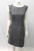 MICHAEL KORS, a ladies silver / grey dress with pockets, size 6-8