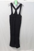 PERFECT MOMENT, a pair of ladies skiwear salopettes in black, size 10