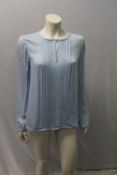 DIANE VON FUSTENBERG, a ladies blouse, blue, size 10