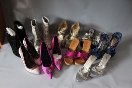 A COLLECTION OF LADIES BOOTS, SANDALS AND SHOES, sizes vary from EU 37 to 40, to include a pair of K
