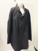 MICHAEL KORS, a gents mid-length black raincoat / jacket, size 3XL
