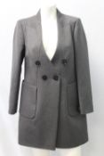 TWENTY8TWELVE, a ladies sculptured grey jacket in grey, size 8