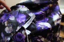 A GIVENCHY 100% SILK FLORAL SCARF