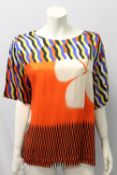 DRIES VAN NOTEN, a ladies multicoloured top, size M
