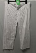 BODAS, a pair ladies white beach / leisure cotton trousers, size M