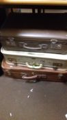 THREE VINTAGE SUITCASES