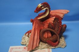 ENCHANTICA DRAGON 'SNARLGARD AUTUMN DRAGON' WITH CERTIFICATE OF AUTHENTICITY