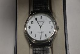 A CASED SEKONDA WRIST WATCH