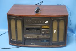 A TRETON CD PLAYER / RADIO / CASSETTE DECK AND TURNTABLE