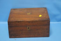 A MAHOGANY WRITING BOX
