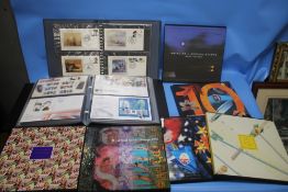 A QUANTITY OF FIRST DAY COVERS, ROYAL MAIL SPECIAL STAMPS ETC.