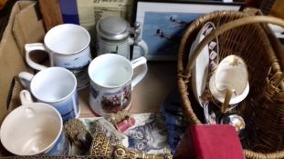 A QUANTITY OF CERAMICS TO INCLUDE AVIATION RELATED ITEMS