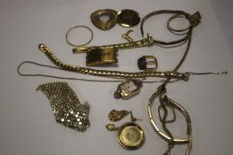 A BAG OF YELLOW METAL