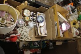 THREE TRAYS OF CERAMICS ETC.