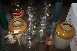 A QUANTITY OF DEMI-JOHNS ETC.