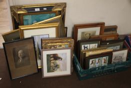 A LARGE QUANTITY OF ASSORTED PICTURES AND PRINTS