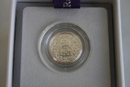 ROYAL MINT 2017 SILVER SIX PENCE. In box of issue with COA (2).