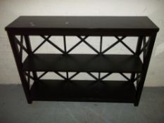 A MODERN BOOKSHELF/ DISPLAY UNIT.