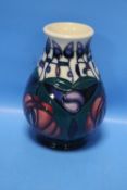 A MOORCROFT MINIATURE VASE, APPROX. 10 CM HIGH