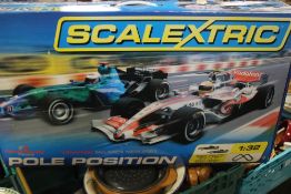SCALEXTRIC POLE POSITION BOXED SET (contents not fully checked)