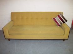A G-PLAN RETRO STYLE SOFA (SCATTER CUSHION NOT INCLUDED).